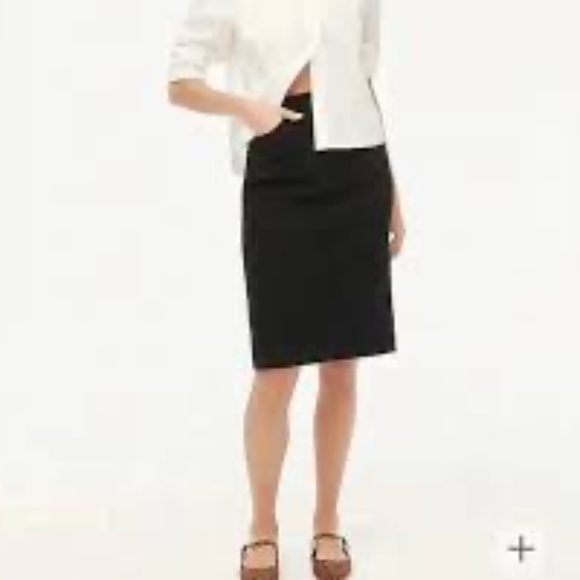J.Crew Cotton Stretch Pencil Skirt Zip/Tab front Size 12 Great Condition! - Picture 1 of 7